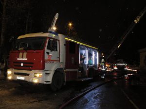 Пожар на Грузинском переулке ликвидирован