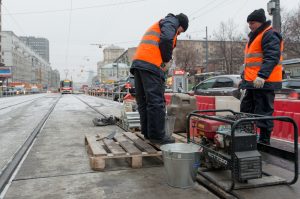 Капитальный ремонт трамвайных путей повлияет на движение трамваев. Фото: "Вечерняя Москва"