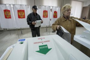 Участки для голосования оборудуют на столичных вокзалах. Фото: Артем Житенев, «Вечерняя Москва»