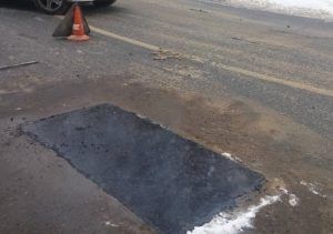 Ямочный ремонт на нескольких дорогах провели в районе. Фото предоставлено ГБУ «Жилищник»