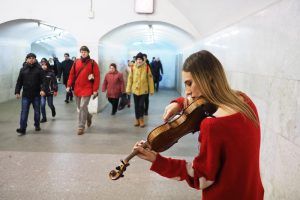 Горожан пригласили присоединиться к проекту «Музыка в метро». Фото: Антон Гердо, «Вечерняя Москва»