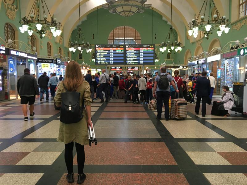 Московский вокзал изнутри