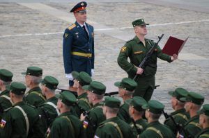 Около 500 военнослужащих Семеновского полка приняли присягу. Фото: Светлана Колоскова, «Вечерняя Москва»