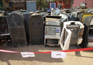 Утилизацию игрового оборудования провели в Басманном районе. Фото: Наталия Нечаева, «Вечерняя Москва»