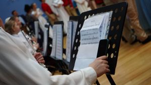 Встреча ветеранов педагогического труда состоялась в школе №1500. Фото: Анна Быкова, «Вечерняя Москва»