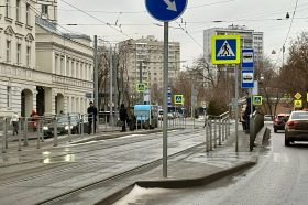 Трамвайная остановка с венской платформой появилась на Каланчевской улице. Фото: страница управы Красносельского района в социальных сетях